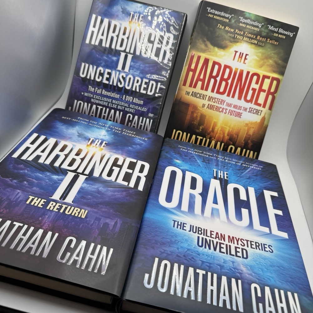 Jonathan Cahn Lot Harbinger I & II  Book ~ Uncensored 8 DVD Album ~ The Oracle